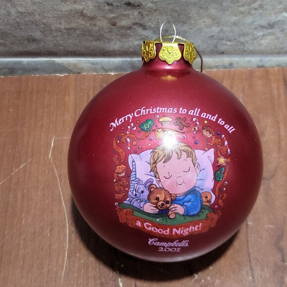 Campbells Soup Kids Red Ball Ornament Collectors Edition 2001 - Picture 8 of 8